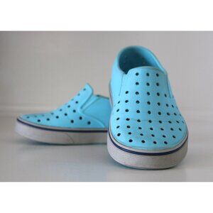NATIVE Miles Light Blue Water Shoes Wide Feet Toddler Children's Boy's C11 11